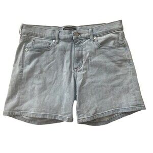 Banana Republic Mid Rise Denim Shorts White Size 4